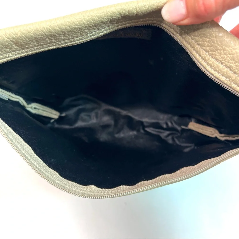 Vintage Carlos Falchi Leather Clutch Bag